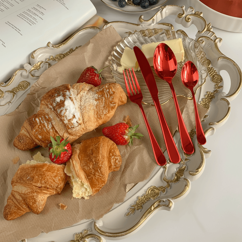 Exquisite Al Hakimi cutlery set showcasing premium craftsmanship